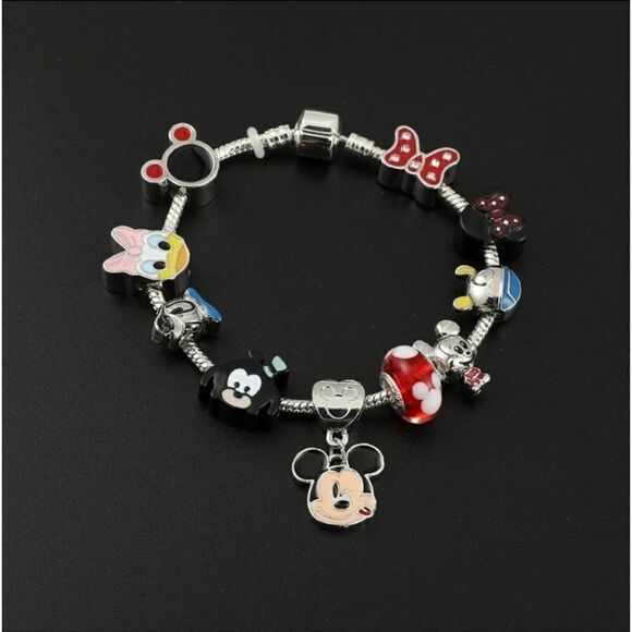 Disney Mickey Minnie Mouse Donald & Daffy Charm Bracelet - Picture 7 of 7